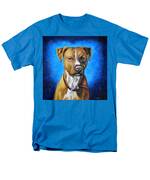 American Staffordshire Terrier Dog Painting Men's T-Shirt  (Regular Fit) by Michelle Wrighton