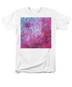 Abstract Square Pink Fizz Men's T-Shirt (Regular Fit) by Michelle Wrighton