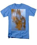 Gold And Blue Reflections Men's T-Shirt (Regular Fit) by Michelle Wrighton