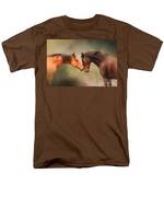 Best Friends - Two Horses Men's T-Shirt (Regular Fit) by Michelle Wrighton