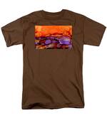 Sundown - Abstract Landscape Painting Men's T-Shirt  (Regular Fit) by Michelle Wrighton