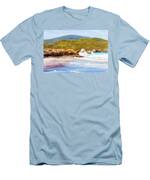 Waterfall Beach Denmark Painting Men's T-Shirt (Athletic Fit)