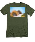 Beach Grass And Sand Dunes Men's T-Shirt (Athletic Fit)