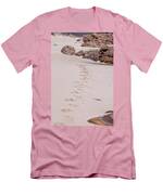 Footprints In The Sand Men's T-Shirt (Athletic Fit)