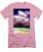 Stormy Ocean Abstract Painting Men's T-Shirt (Athletic Fit)