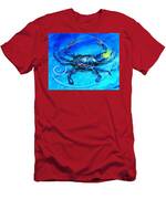 Blue Crab Abstract Men's T-Shirt (Athletic Fit)