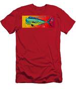 Abstract Mahi Mahi Men's T-Shirt (Athletic Fit)