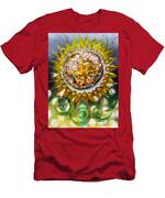 Abstract Sunflower 4 Men's T-Shirt (Athletic Fit)
