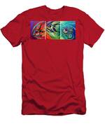 Teal Wakethree On A Take Men's T-Shirt (Athletic Fit)