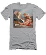 Cupids, Allegory of Painting Painting by Francois Boucher - Fine Art ...