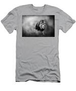 Lion - Pride Of Africa 3 - Tribute To Cecil In Black And White Men's T-Shirt (Athletic Fit)