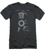 1951 Basketball Net Patent Artwork - Gray T-Shirt for Sale by Nikki ...