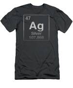 Periodic Table of Elements - Silver - Ag - Silver on Silver Digital Art ...