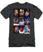 Star Wars Trilogy Movie Posters Collage T-Shirt by Lingfai Leung - Pixels