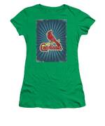 Baseball Art St. Louis Cardinals Kids T-Shirt by Leith Huber - Pixels