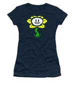 Flowey Undertale Sprite Flower Undertale Male Medium Royal Blue Best Women  T-Shirt by Albin Marklund - Pixels