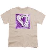 Purple Heart Love Painting Pop Art Blessed by Megan Duncanson Painting ...