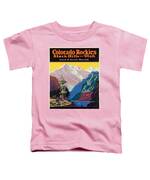Vintage poster – Colorado Rocky Mountains Retro T-Shirt-CL – Colamaga