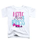 Little Miss Fitness Gift Women Gym Lover Gag Digital Art by Jeff Creation -  Pixels