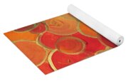 Red And Gold Bubbles Yoga Mat Red And Gold Bubbles Yoga Mat