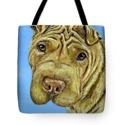 Beautiful Shar-pei Dog Portrait Tote Bag by Michelle Wrighton