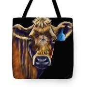 Cow Art - Lucky Number Seven Tote Bag