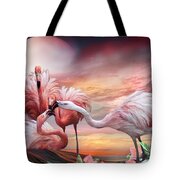 Flamingo Kiss Mixed Media by Carol Cavalaris - Fine Art America