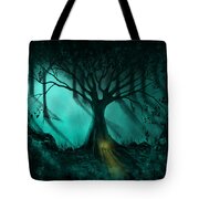 Forest Light Ethereal Fantasy Landscape  Tote Bag