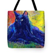 Impasto Black Cat painting Painting by Svetlana Novikova - Fine Art America