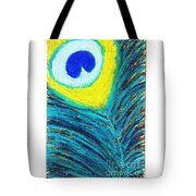 Peacock Feather Abstract In Oil Pastel And Oil Painting by C Fanous - Pixels