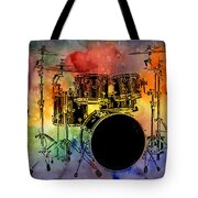 Psychedelic Drum Set Tote Bag Psychedelic Drum Set Tote Bag