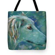 Saluki Dog Painting Tote Bag by Michelle Wrighton