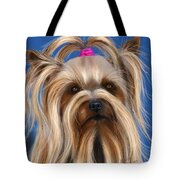 Muffin - Silky Terrier Dog Tote Bag by Michelle Wrighton