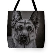 Noble - German Shepherd Dog Tote Bag by Michelle Wrighton