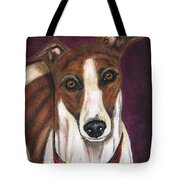 Royalty - Greyhound Painting Tote Bag by Michelle Wrighton
