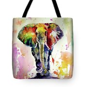 Colorful elephant walking Painting by Kovacs Anna Brigitta | Fine Art ...