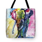 Big colorful elephant 17 Painting by Kovacs Anna Brigitta - Fine Art ...