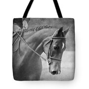 Black And White Horse Photography - Softly Tote Bag by Michelle Wrighton