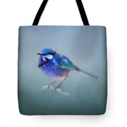 Blue Fairy Wren Tote Bag