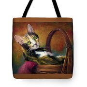 Cat in the Basket Painting by Lucie Bilodeau - Fine Art America