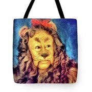 Oz Cowardly Lion Embroidered Canvas Messenger Bag 