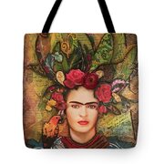 Frida Kahlo Mi Amor poor la Naturaleza Painting by Carrie Eckert - Fine ...