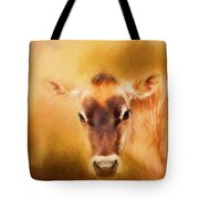 Jersey Cow Farm Art Tote Bag