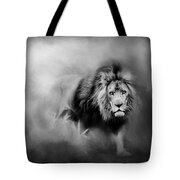 Lion - Pride Of Africa 3 - Tribute To Cecil In Black And White Tote Bag
