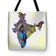 Map of India Peacock style Painting by Enki Art - Fine Art America