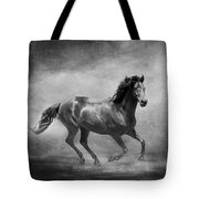 Music To My Ears Black And White Tote Bag by Michelle Wrighton