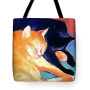 Orange and Black tabby cats sleeping Painting by Svetlana Novikova ...