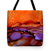 Sundown - Abstract Landscape Painting Tote Bag by Michelle Wrighton