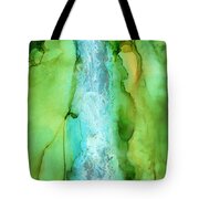 Take The Plunge - Abstract Landscape Tote Bag by Michelle Wrighton