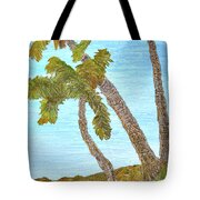 Three Palms at the Beach Painting by Christine Dekkers - Fine Art America